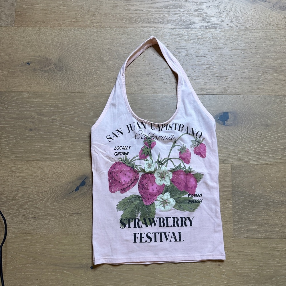 Strawberry Festival Pink Top by San Juan Capistrano